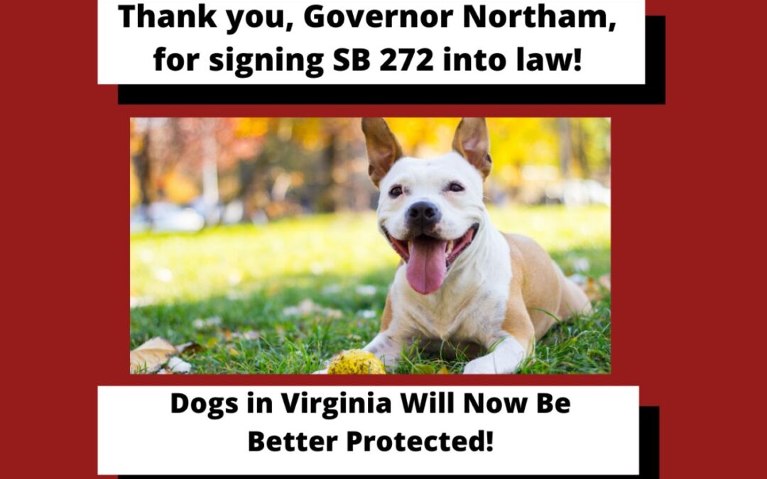 Update: Gov. Northam Signs SB 272 Into Law